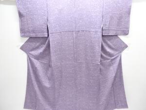 草花に扇模様小紋着物